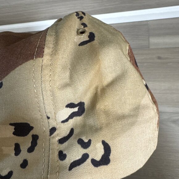 VINTAGE OPERATION DESERT‎ STORM  DESERT CAMO PRINT FIELD HAT Made In USA - Picture 4 of 10